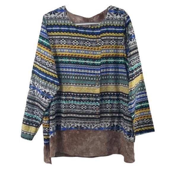 Jimmy Yoo Satin Striped Tunic Top - Picture 1 of 7